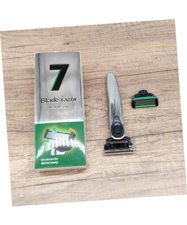 Professional Stainless Steel Men's Safety Razor Set - Short Handled Butterfly Open Beard & Eyebrow Trimmer for Precision Grooming - Buy Online on GoSupps.com