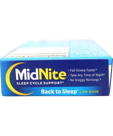 Midnite Sleep Aid for Occasional Sleeplessness 30 Chewable Cherry Tablets (Value Pack of 2) - Buy Online on GoSupps.com
