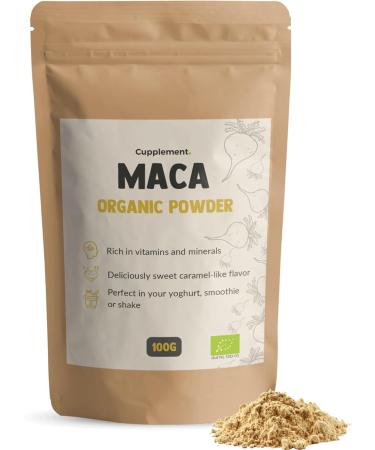  Cupplement Maca Powder 100 grams - Organic - Premium Quality - Buy Online on GoSupps.com