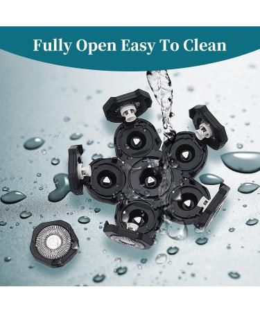 Roziaplus 6D Electric Shaver Replacement Heads - Bald Head Shaver Blades for Men - Buy Online on GoSupps.com