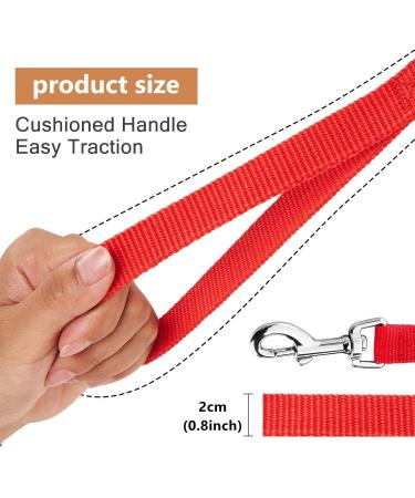 20m Red Track Line for Dogs - Durable Nylon Leash with D-Carabiner & Grip Cushion - Ideal Training Line for All Dog Sizes - Buy Online on GoSupps.com