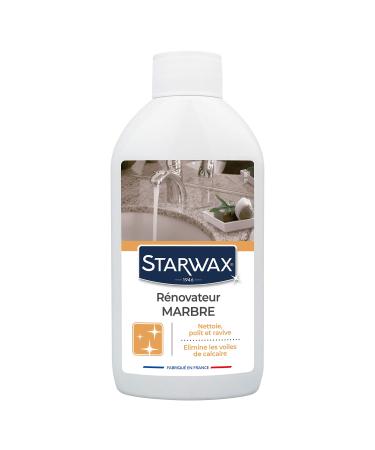 STARWAX - Shine restorer for marble and natural stones. Cleans revives and shines. Polishes and renovates shine. Removes lime veils. Made in France - 250 ml