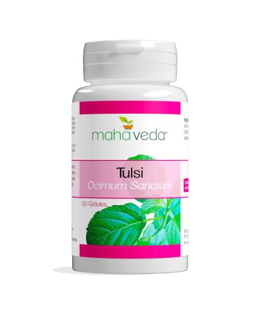 Tulsi Tulsi Capsules Titled in Tannins for Vitality - Vegan and Natural Food Supplement - Reinforced Dosage to 425mg - 60 Capsules