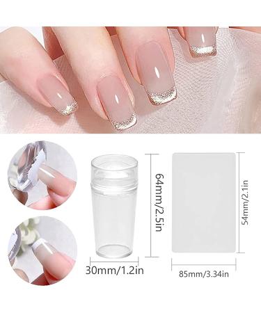 Niceneeded 9Pcs Christmas Nail Art Stamping Kit | 6 Nail Plates Stamper Scraper & Storage Bag | DIY Christmas Nail Decoration Tools - Buy Online on GoSupps.com
