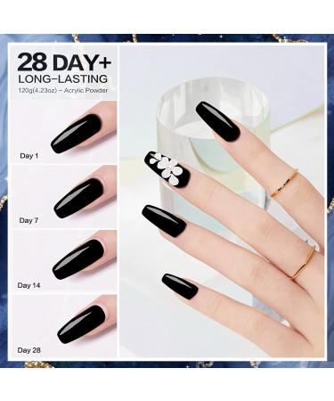 28g Acrylic Nail Powder Set for French Manicure - Black HJ-NAP016 - Buy Online on GoSupps.com