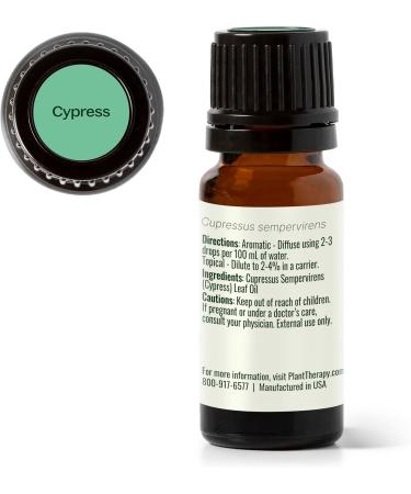 Plant Therapy Cypress Essential Oil 10 mL (1/3 oz) 100% Pure Undiluted Natural Aromatherapy for Congestion Relief and Clear Skin 0.33 Fl Oz (Pack of 1) - Buy Online on GoSupps.com