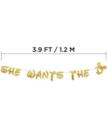 Funny Bachelorette Party Gold Glitter Banner - Disney Bachelorette Party Decorations  Favors and Supplies Wants the D - Buy Online on GoSupps.com