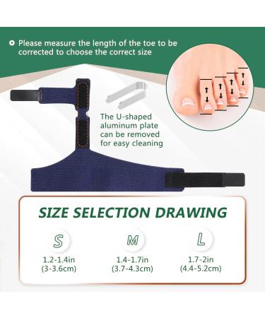 Toe Straightener & Hammer Toe Corrector | Support for Broken Claw Bent Crooked Curled & Mallet Toes | International Shipping - Buy Online on GoSupps.com