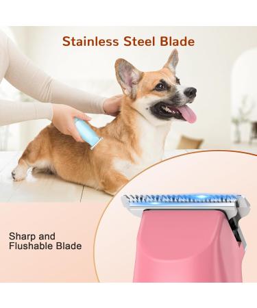 SWEETLF Hair Clippers Silent Cordless Hair Trimmer Mini Hair Cutting Kit with 3 Guide Combs Portable & USB Rechargeable Haircut Clippers for Men Women Kids (Milky White) (Pink) - Buy Online on GoSupps.com