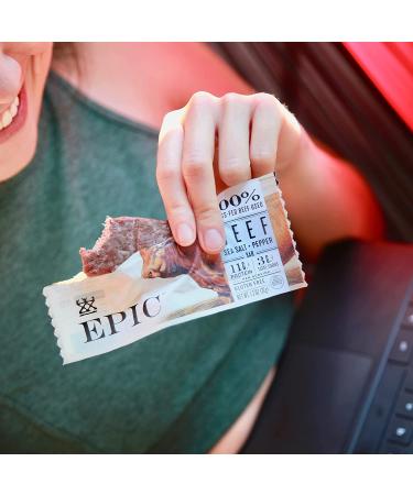 EPIC Beef Sea Salt + Pepper Protein Bar - Keto Friendly 12CT 1.3oz Bars - Buy Online on GoSupps.com