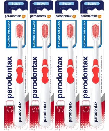 Parodontax Gentle Care Soft Toothbrush - 4 Pack for Healthy Gums & Bleeding Prevention | International Shipping - Buy Online on GoSupps.com