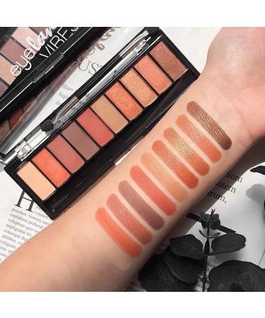 Palladio Eyeland Vibes Escape to the Tropics 10-Color Eyeshadow Palette - Seductive Nudes to Vibrant Hues for Day and Night Looks - Rich Pigment, California Sunset Palette - Buy Online on GoSupps.com