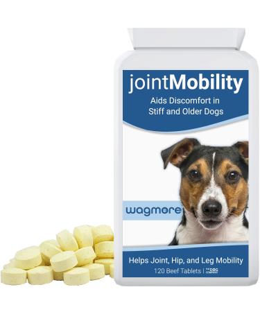 wagmore Dog Hip & Joint Care Supplements for Adult/Senior Dogs | 120 Tablets with Glucosamine Chondroitin Turmeric & Vitamins | Aids Stiff Joints