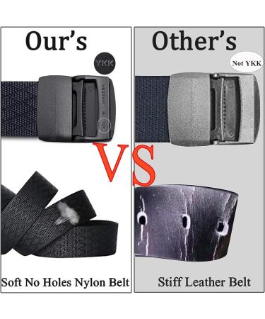 WYUZE 2 Pack Black Nylon Tactical Web Belt 1.5 for Men - Outdoor Military Style, Adjustable Waist size below 42 - Durable & Functional - Buy Online on GoSupps.com