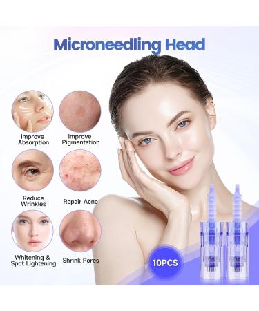 Yofuly 36 Pins Microneedling Needles - Replacement Cartridges for Dermapen | 10-Pack Bayonet Microneedling Needle Kit - Buy Online on GoSupps.com