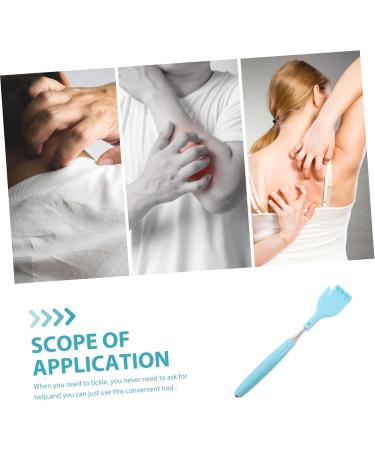 Fomiyes Portable Back Scratcher & Massager Metal Tool for Itching Relief | Ideal Gift | 20.5x4cm Blue - Buy Online on GoSupps.com