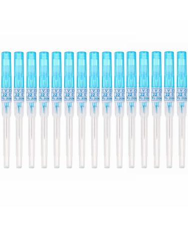 Piercing Needles,15PCS 22G IV Catheter Needles 22 Gauge Disposable Stainless Steel Hollow Body Piercing Needles for Ear Nose Belly Navel Nipple Piercing