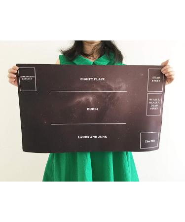 35x60cm Black Game Playmat with Zooms + Free Storage Sleeve | Standard Size - Buy Online on GoSupps.com