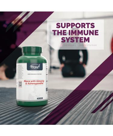 VORST Maca with Ginseng & Ashwagandha 180 Capsules | Promotes Vitality | Supplement for Men | Powder Pills | 1 Bottle 180 count (Pack of 1) - Buy Online on GoSupps.com