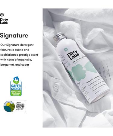 Dirty Labs Signature Scent Bio-Liquid Laundry Detergent | 32 Loads | Hyper-Concentrated Formula | Nontoxic & Biodegradable | Stain & Odor Removal | Magnolia, Bergamot, Cedar Scent | 8.6 Fl Oz Pack - Buy Online on GoSupps.com