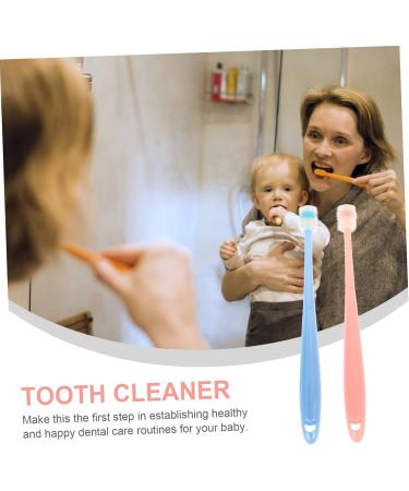 Minkissy 4-Piece Soft Toothbrush Set for Children & Babies | Brightening Manual Care Tool for Baby Teeth Cleaning - Buy Online on GoSupps.com