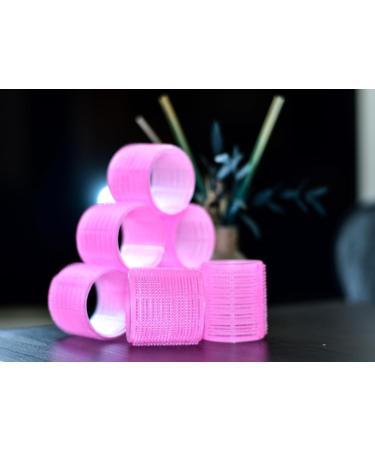 8x MIDHILL PINK Large Self Grip Hair Rollers Set 55mm Self Holding Rollers Salon Hairdressing Curlers DIY Curling Tool Hair Curlers Rollers Tools for Women Men - Buy Online on GoSupps.com