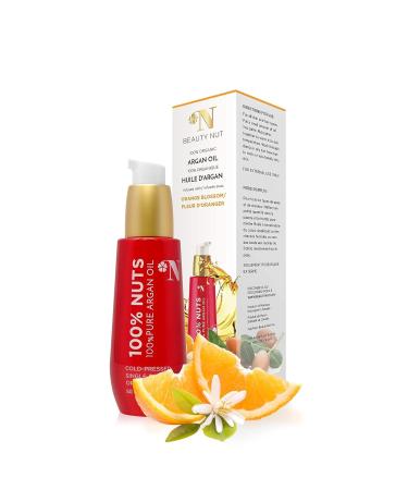 Beauty Nut Perfect Super Rich 100% Organic Pure Argan Oil Cold Pressed Virgin from Morocco Extra Strength Renewing Moisturizer Treatment Nourishes and Repairs for Skin and Hair - Orange (50ml/1.7oz) - Buy Online on GoSupps.com