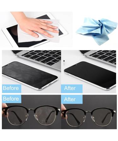 Yoezuo 7-Pack Microfiber Glasses Cleaning Cloth - 18x15cm - Soft Towels for Glasses Screens Tablets Phones & Cameras (7 Colors) - Buy Online on GoSupps.com