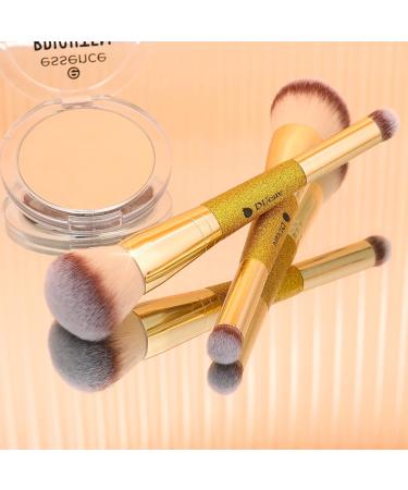 Ducare Double-Ended Foundation Brush - Ultimate Contour & Bronzer Makeup Brush for Liquid Powder Concealer & Cream Blending - Buy Online on GoSupps.com