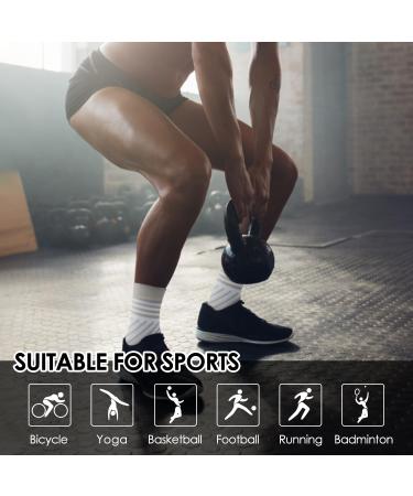 4 Pairs Neuropathy Socks for Plantar Fasciitis & Foot Support - Men & Women - Sports Injury Recovery - Arch Support - Anti-Slip - Pain Relief - White - Buy Online on GoSupps.com