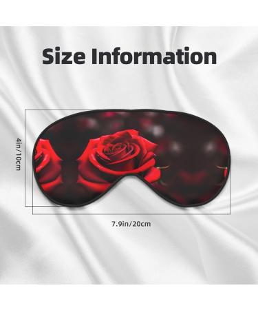 Buy SSIMOO Red Rose Sleep Mask - Adjustable Breathable Eye Mask for Comfortable Sleep | Fashionable Black Design - International Shipping Available - Buy Online on GoSupps.com