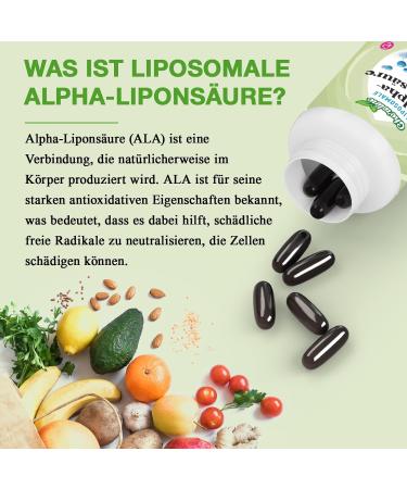 Cheroline Liposomal Alpha Lipoic Acid 1500 mg Soft Capsules - High-Dose ALA Acetyl L-Carnitine 900 mg Ubiquinol 100 mg & Vitamin E 15 mg - Energy Support 120 pcs (2-Pack) - International Shipping Available - Buy Online on GoSupps.com