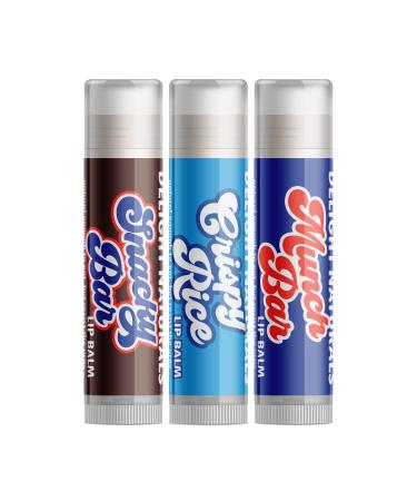 Sweet Treats Lip Balm Gift Set - Snacky Bar Crispy Rice Munch Bar