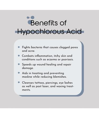 Hypochlorous Acid Face & Skin Spray - HOCL for Acne Prone Skin, Eczema, Dry Scalp - Safe Post Procedure Toner, Eye Lash & Hand Cleanser - 8oz - Buy Online on GoSupps.com