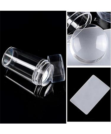 Bexdug Silicone Nail Stamper & Scraper - Clear Jelly Nail Art Tool for Perfect Nail Designs - Buy Online on GoSupps.com