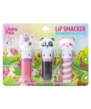 Buy Lip Smacker Lippy Pals 3 Pack Lip Kit - Fox, Bunny & Llama Unicorn Flavors - Buy Online on GoSupps.com
