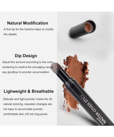 Hairline Powder Stick - Dark Brown Hair Shadow for Thinning Hair & Bald Spots | Waterproof Root Touch Up Concealer - Buy Online on GoSupps.com
