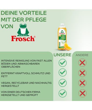 Buy Frosch Universal Cleaner Orange 750 ml (8 Pack) - Eco-Friendly & Effective | Celexqua Cleaning Guide - Buy Online on GoSupps.com
