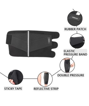 Hobrave Calf Brace Shin 2 Pack - Compression Wrap for Torn Calf Muscle Pain Relief - Adjustable Support for Men and Women - XXX-Large - Buy Online on GoSupps.com