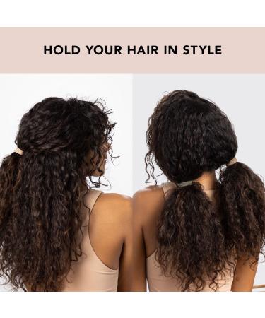 Kitsch Recycled Nylon Polka Dot Medium Hair Ties - Pack of 12 | No Damage Hair Elastics | Black Hair Bands for Thick & Thin Hair | Ponytail Holders | Hair Accessories for Girls - Buy Online on GoSupps.com