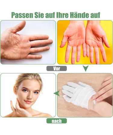 Newofview 12 Pairs White Cotton Gloves - Moisturizing Hand Spa Treatment & Inspection Gloves for Cosmetics & Serving - Buy Online on GoSupps.com