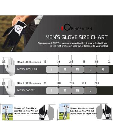 FINGER TEN Men's RainGrip Golf Gloves 6 Pack - Black M/Large LH & RH, Hot Wet Weather Comfort, Durable Design - Extra Value Set - Buy Online on GoSupps.com