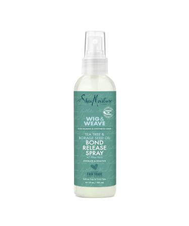 SheaMoisture Bond Release Hair Spray for Wig and Weave Tea Tree and Borage Seed Alcohol Free Hairspray 4.1 Oz 4.1 Fl Oz (Pack of 1)