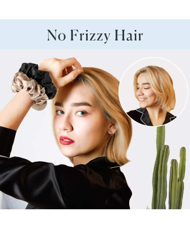 Mommesilk 100% Silk Hair Ties Set - Super Soft Silk Hair Rings (4 Pack) - Eco-Friendly & Reusable - Buy Online on GoSupps.com