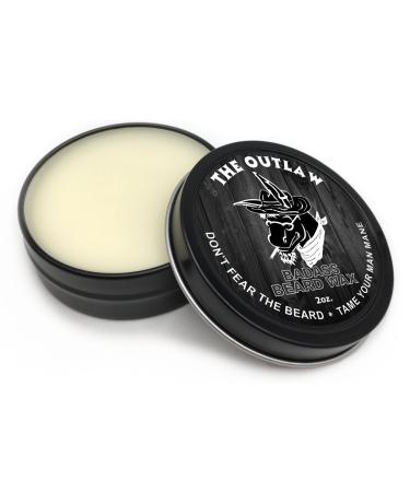Buy Badass Beard Care Beard Wax - The Outlaw Scent 2 oz | Softens & Enhances Beard Density - International Shipping - Buy Online on GoSupps.com