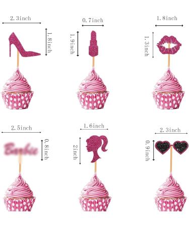 Blopee Cupcake Toppers Princess Cupcake Toppers for Girls Birthday Pink Cupcake Decorations for Birthday Party 12 pcs Cupcake Decor for Bridal Baby Shower Birthday Wedding Themed Party Decorations pink cupcake toppers Mixed1-pink1 - Buy Online on GoSupps.com