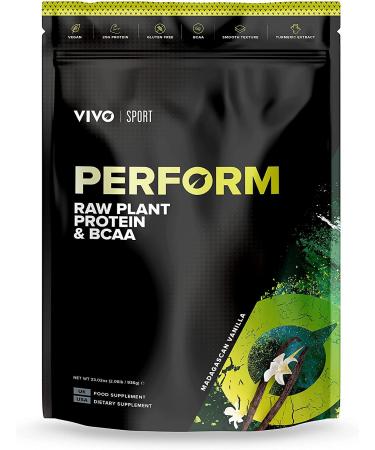 Vivo Life Perform-plant-based protein powder with BCAA vegan with salt from Punjab Pakistan 100% natural with superfoods digestive enzymes and antioxidants-Madagascar vanilla (936 g (1 Pack) - Buy Online on GoSupps.com