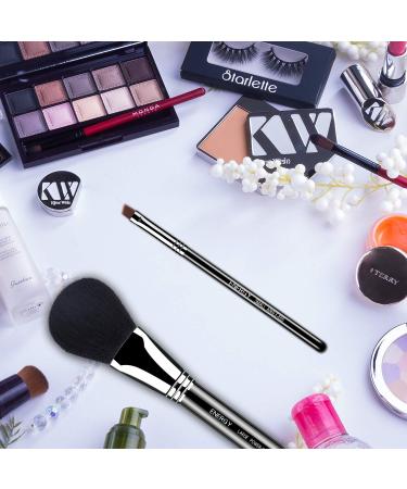 ENERGY Angled Eyebrow Brush E65 - Precision Eyeliner & Makeup Applicator for Liquid Cream and Powder Products | Perfect for Blending & Professional Results - Buy Online on GoSupps.com