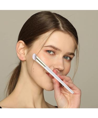 2 Pcs Angled Shading & Nose Contour Brushes Set for Dark Circles & Bronzer - Eye Makeup Brushes for Face - Buy Online on GoSupps.com