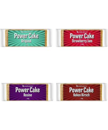 Foodtastic Power Cakes Mix Box (24 x 120g) | Handmade Oat Bars | Delicious Flapjack Energy Bars for a Juicy Snack | International Shipping Available - Buy Online on GoSupps.com